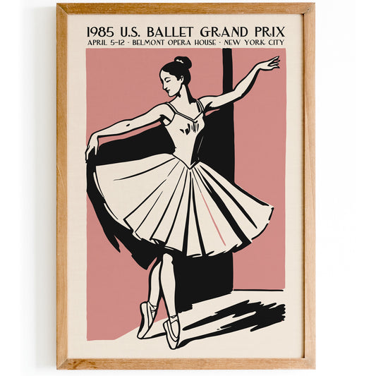 U.S. Ballet Grand Prix 1985 Poster