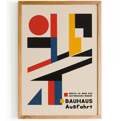 Bauhaus Ausfahrt Geometric Poster