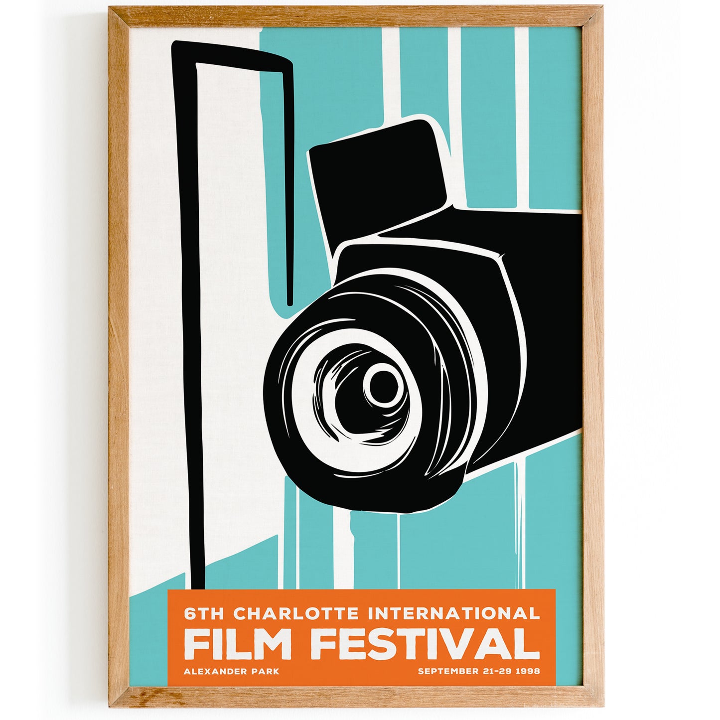 Charlotte Film Festival Retro Poster