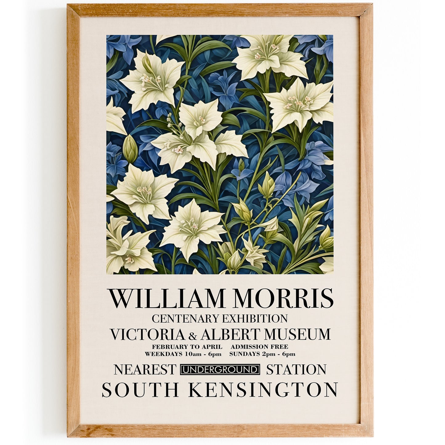 Elegant Floral William Morris Poster