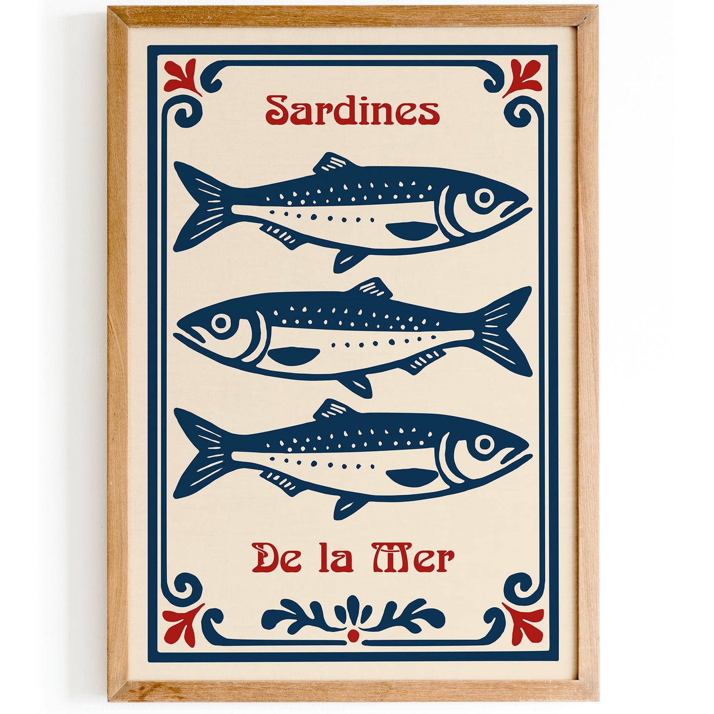 Sardines De la Met Poster - Nautical Art Print