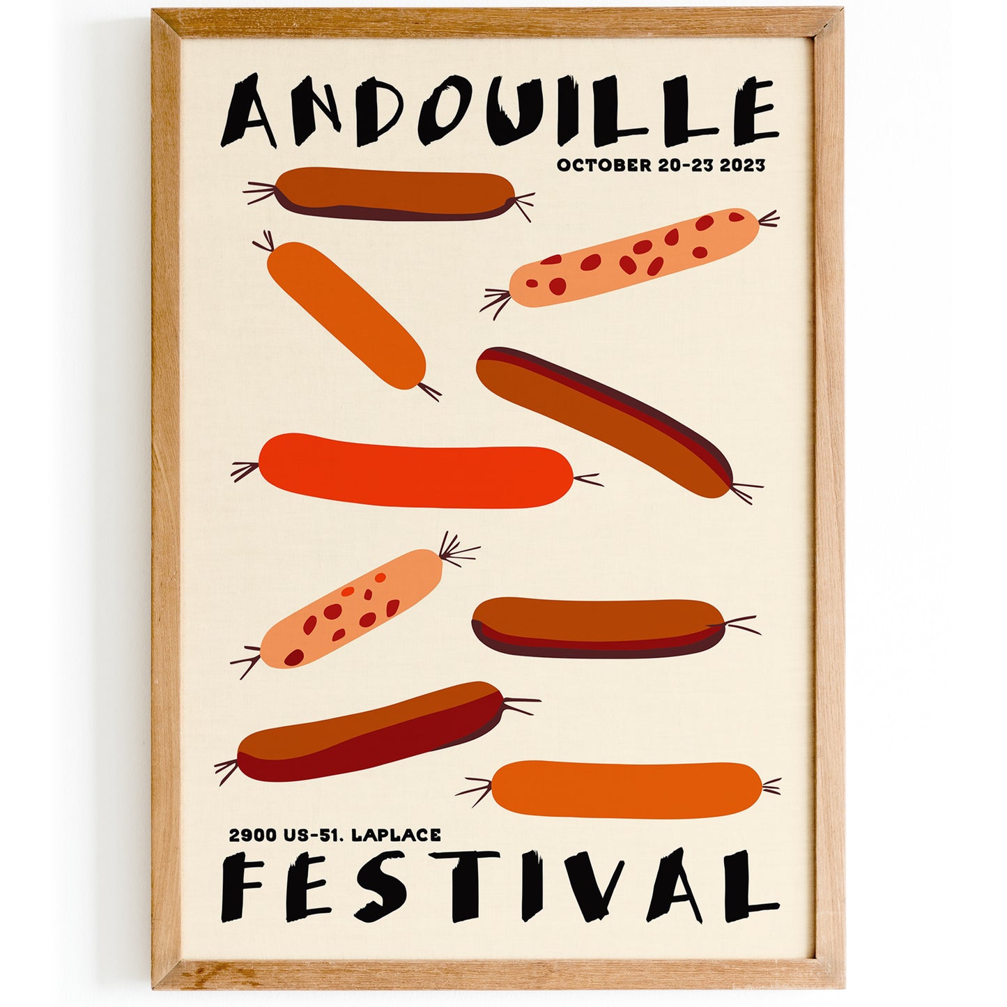 2023 Andouille Sausage Festival Poster