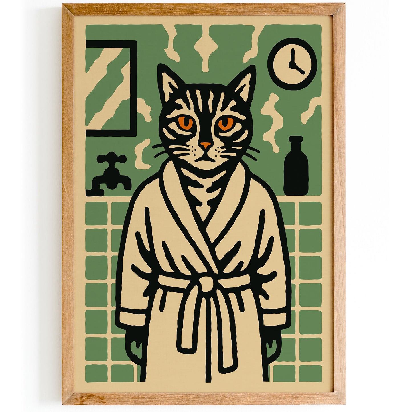 Cat Spa Poster Print
