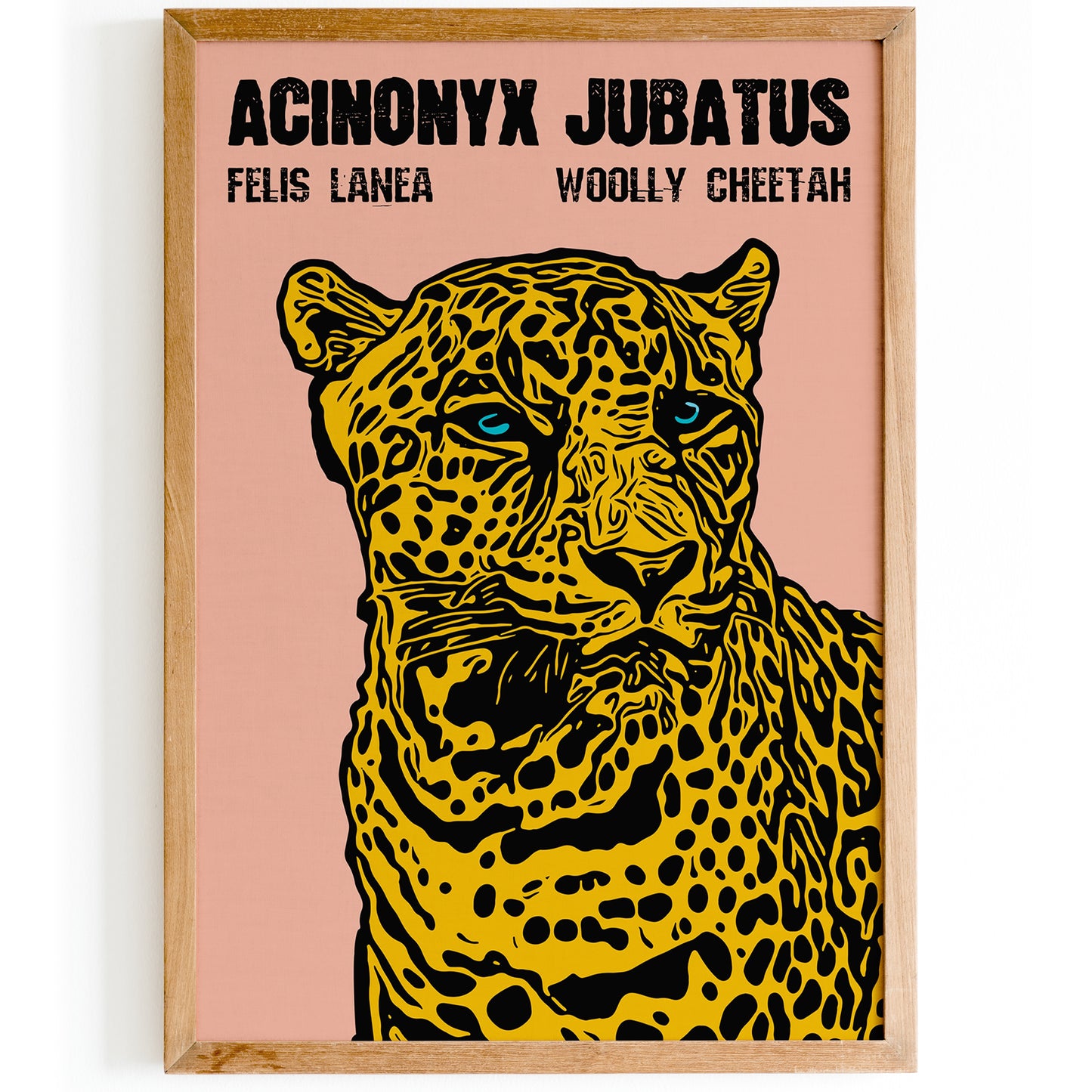 Jungle Cat Retro Species Poster