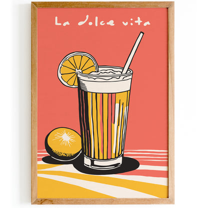 La Dolce Vita, Italian Spritz Summer Art Print