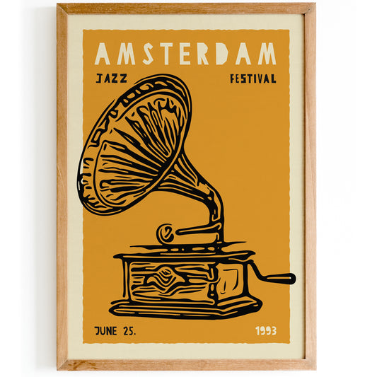 Amsterdam Jazz Festival Gramophone Psoter