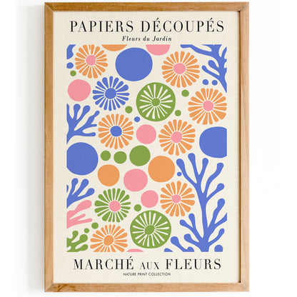 Cute Pastel Papiers Decoupes Nature Art Print