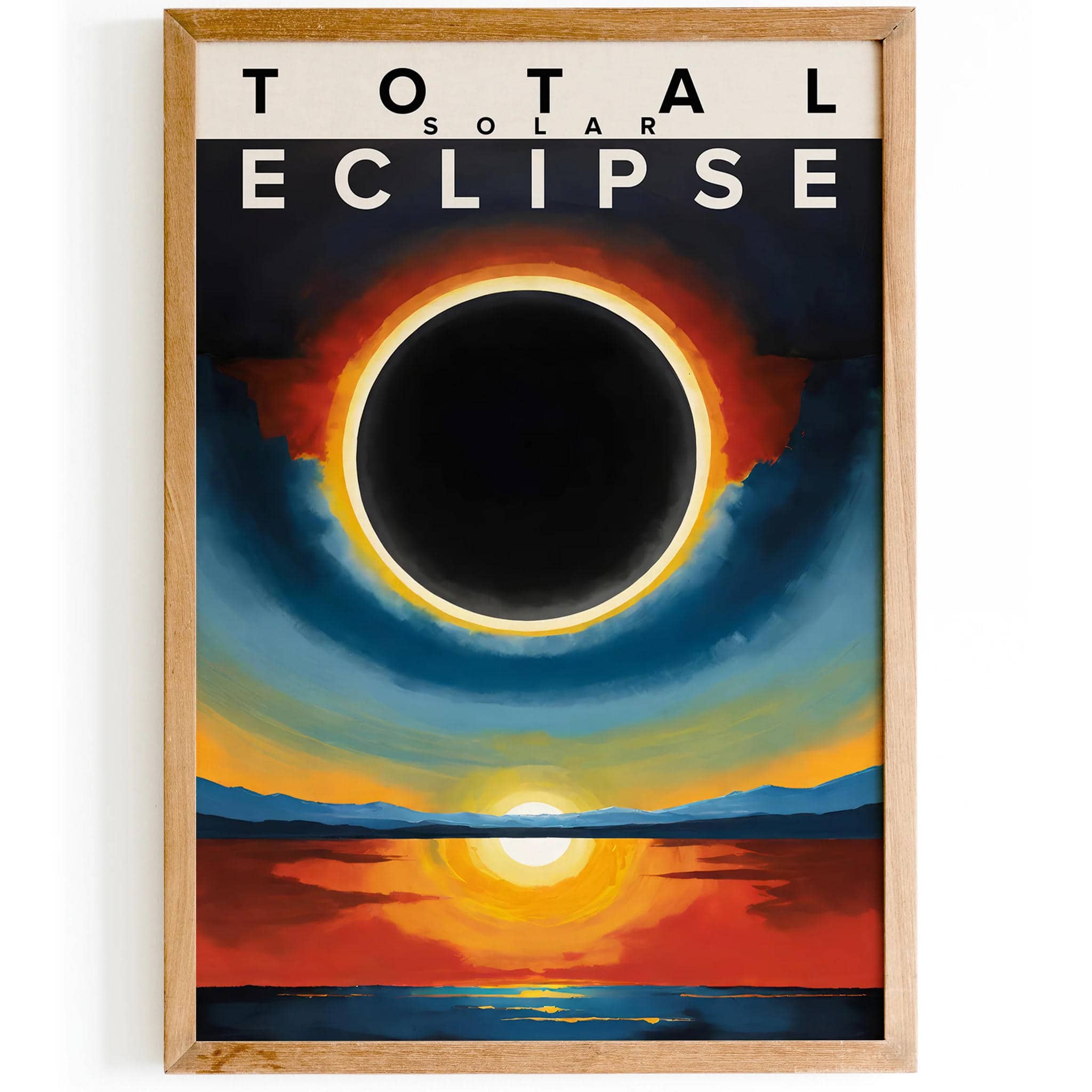 Total Solar Eclipse Modern Art Print – HypeSheriff