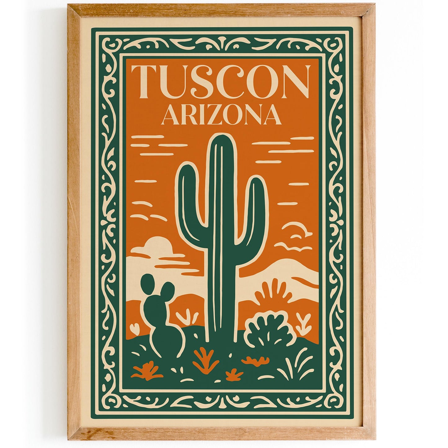Tucson Arizona Cactus Poster