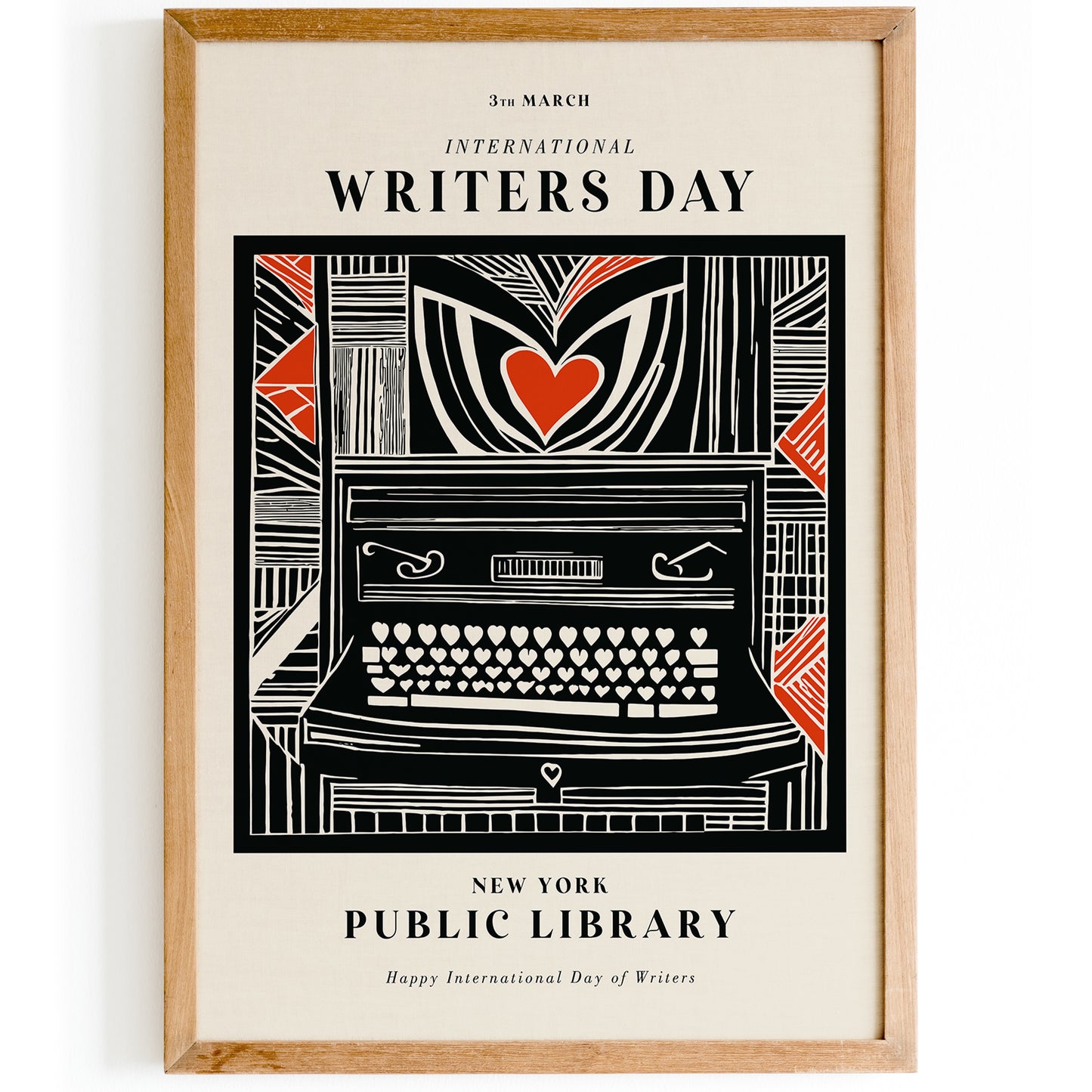 International Writers Day Poster