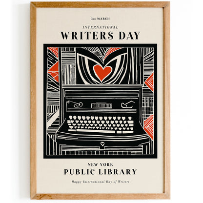 International Writers Day Poster