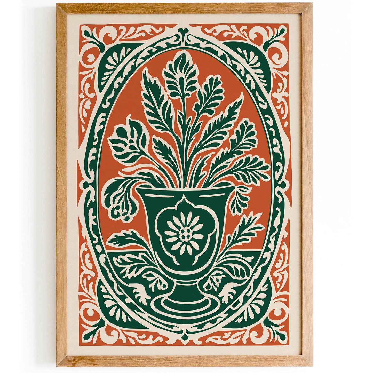 Rococo Botanical Elegant Wall Art Print