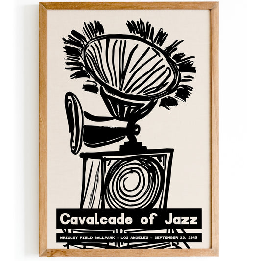 Cavalcade of Jazz Retro Music Poster