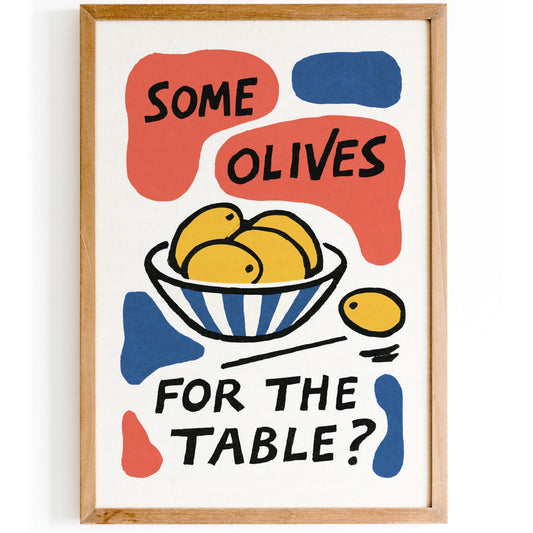 Olives For The Table Print