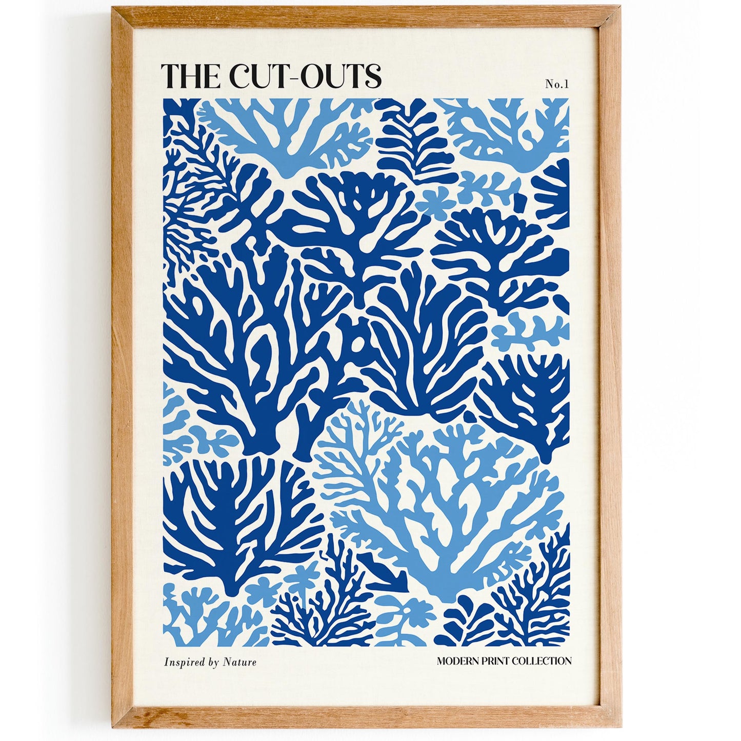 Blue Coral Reef Poster