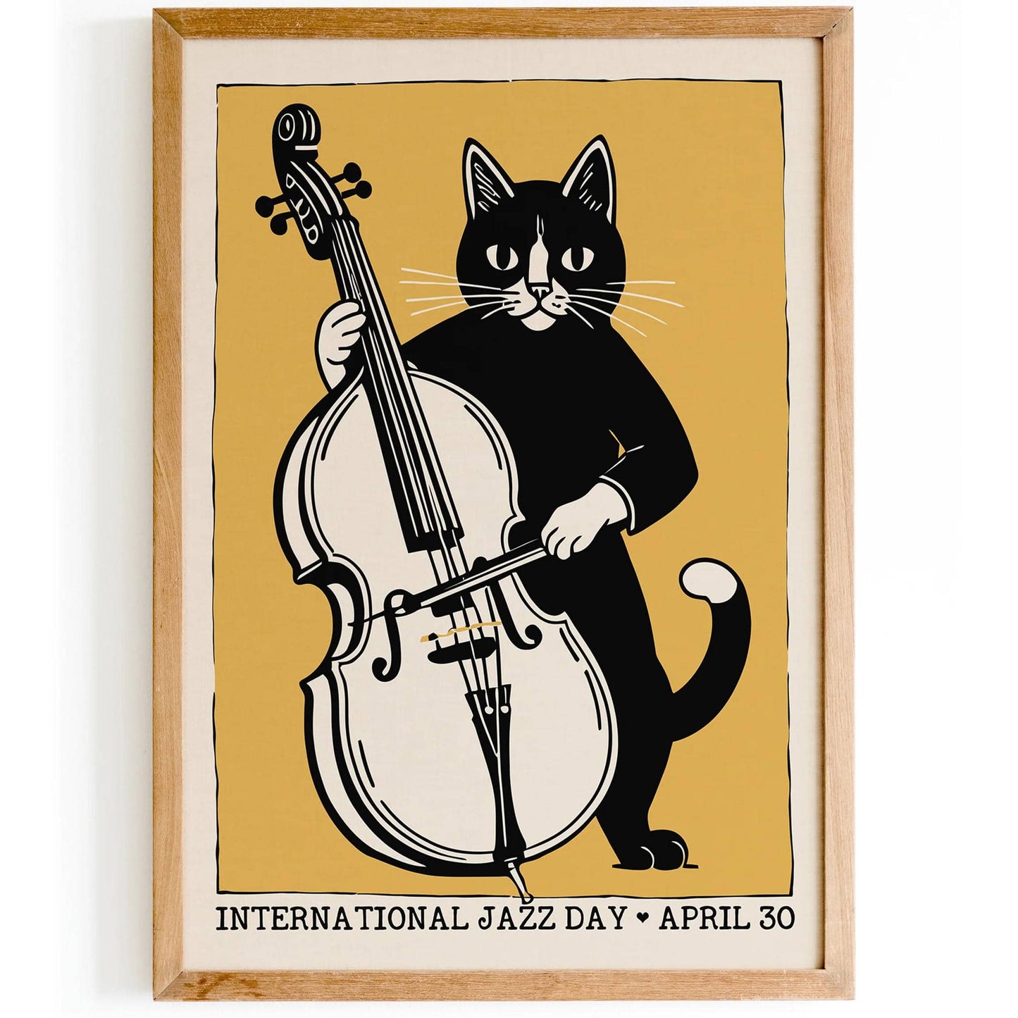 International Jazz Day Retro Poster Print