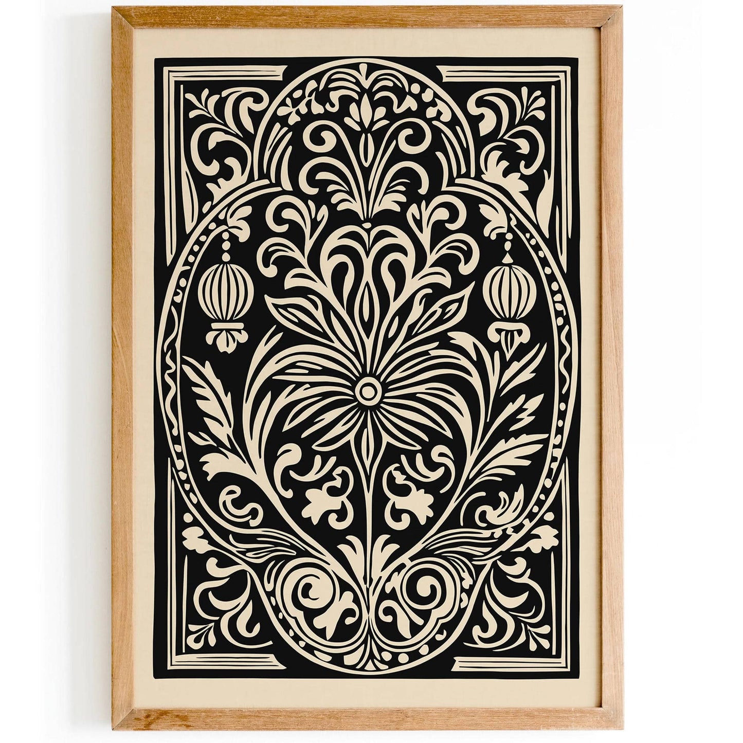 Rococo Revival Ornamental Floral Print