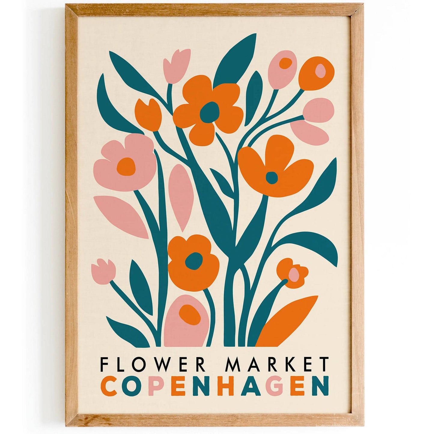 Copenhagen Flower Market Wall Art – Botanical Print