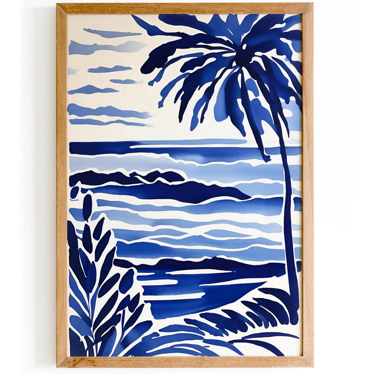 French Riviera Wallpaper - Blue