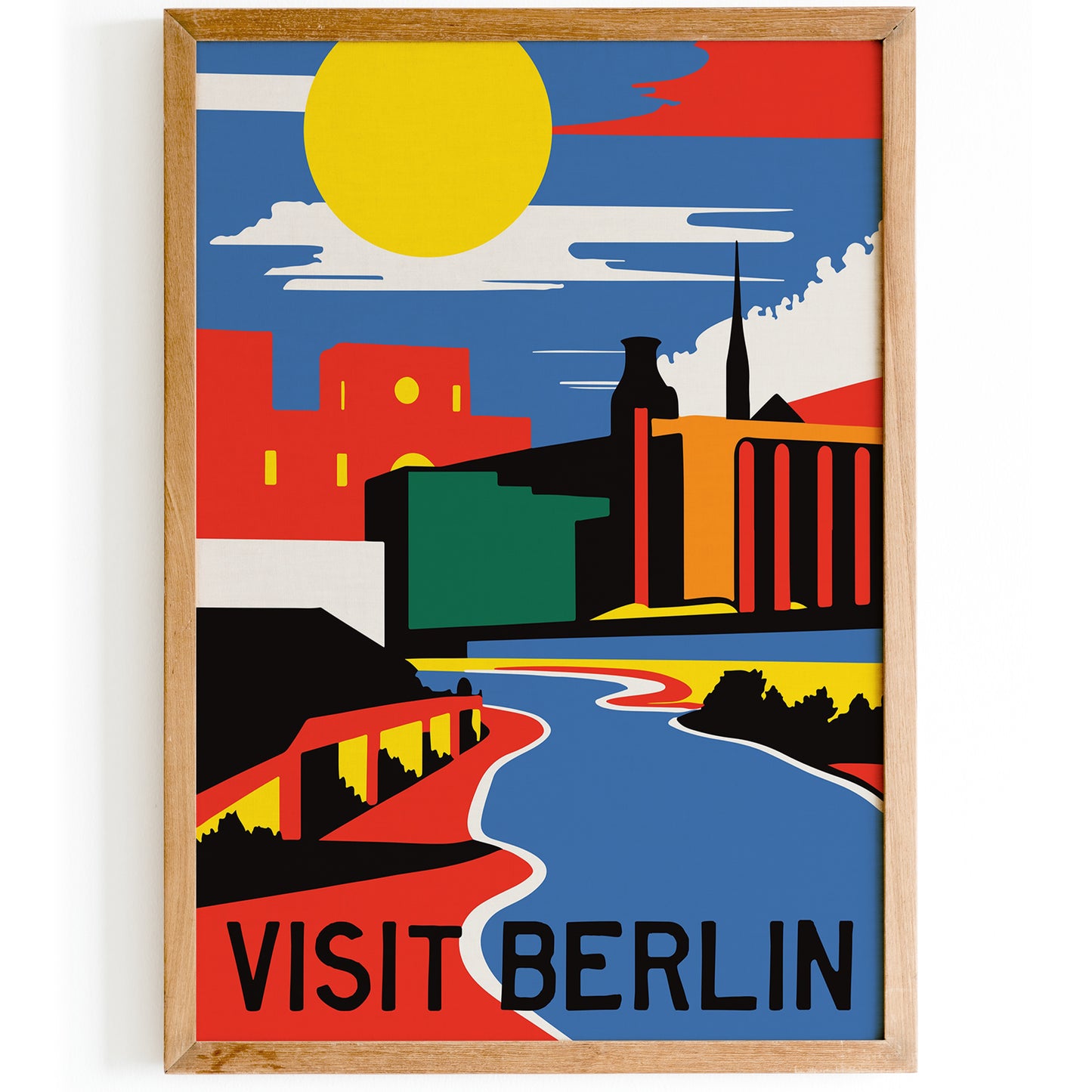 Minimalist Berlin Travel Poster