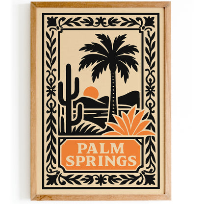 Palm Springs Travel Art Print - Landscape Wall Art Poster