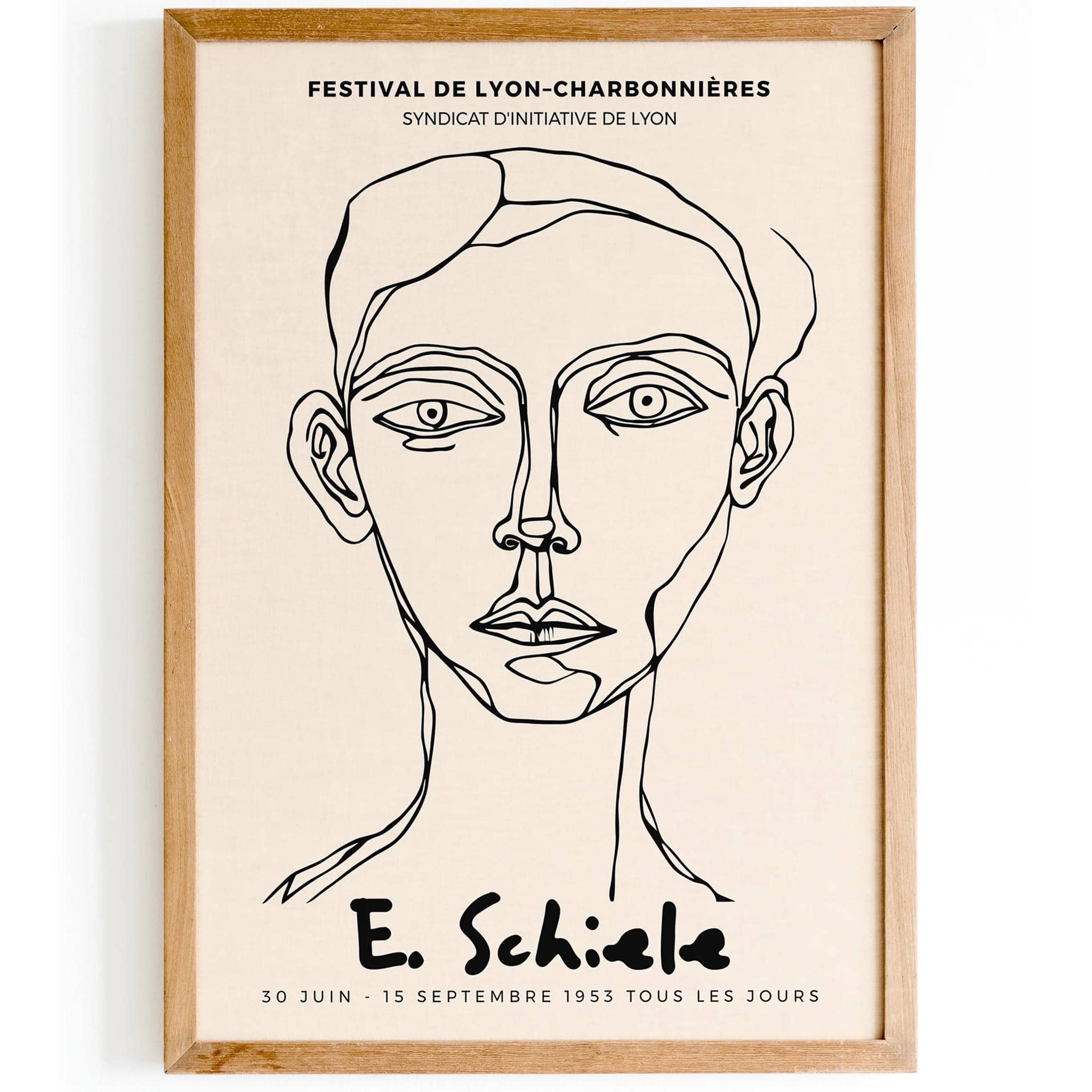 E. Schiele Exhibition Minimalist Art Print – HypeSheriff