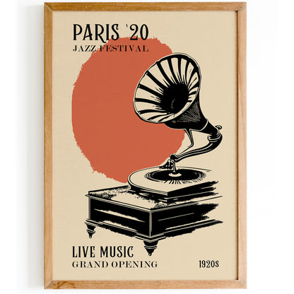 Paris Jazz Festival 1920 Poster