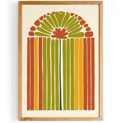 Retro Boho Chic Art Print for Home Decor