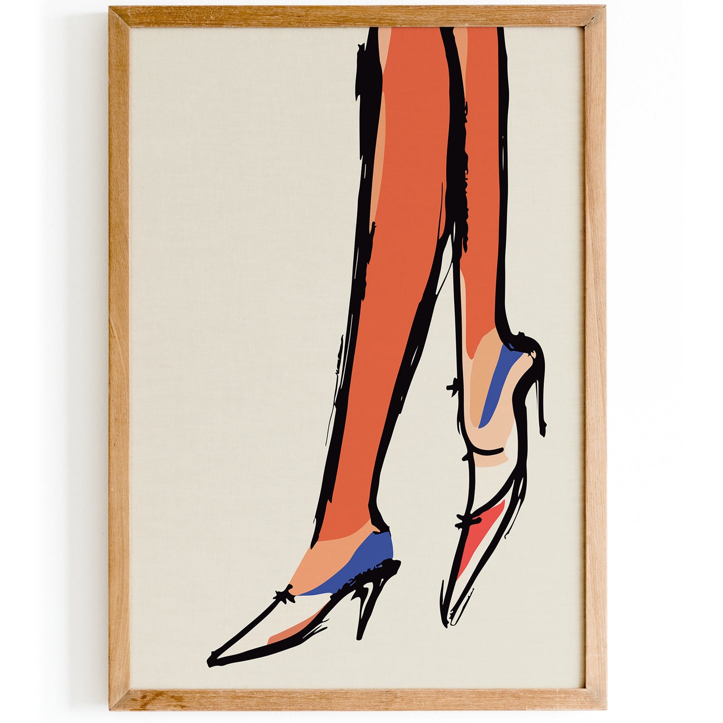 French Fashion Shoes Poster