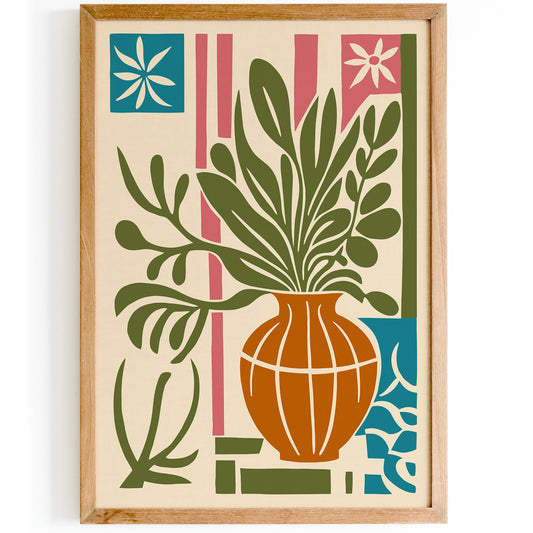 Retro Still Life Botanical Poster