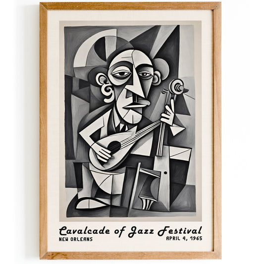 Cubist New Orleans Music Poster