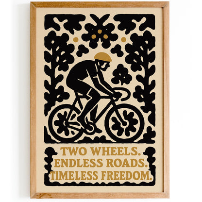 Cycling Freedom Poster Print