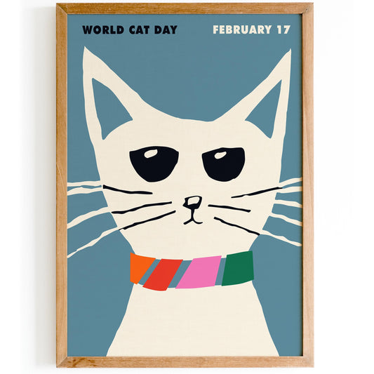 World Cat Day Poster Print