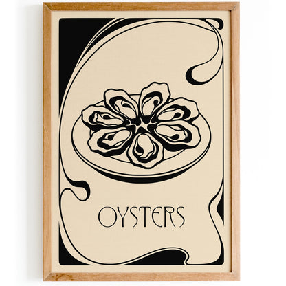 Vintage Oysters Poster