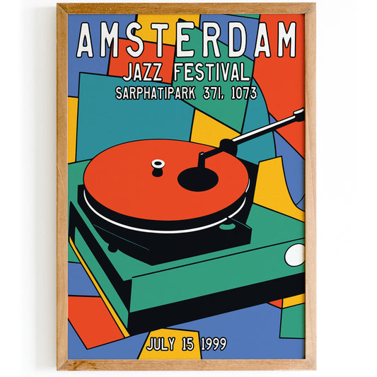 Amsterdam Jazz Festival 1999 Retro Poster