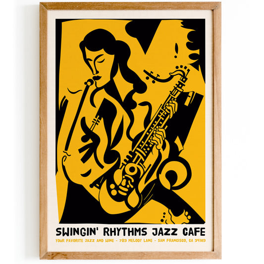 San Francisco Jazz Cafe Poster