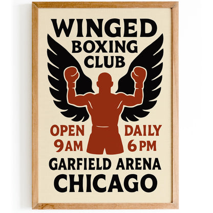 Winged Boxing Club Print