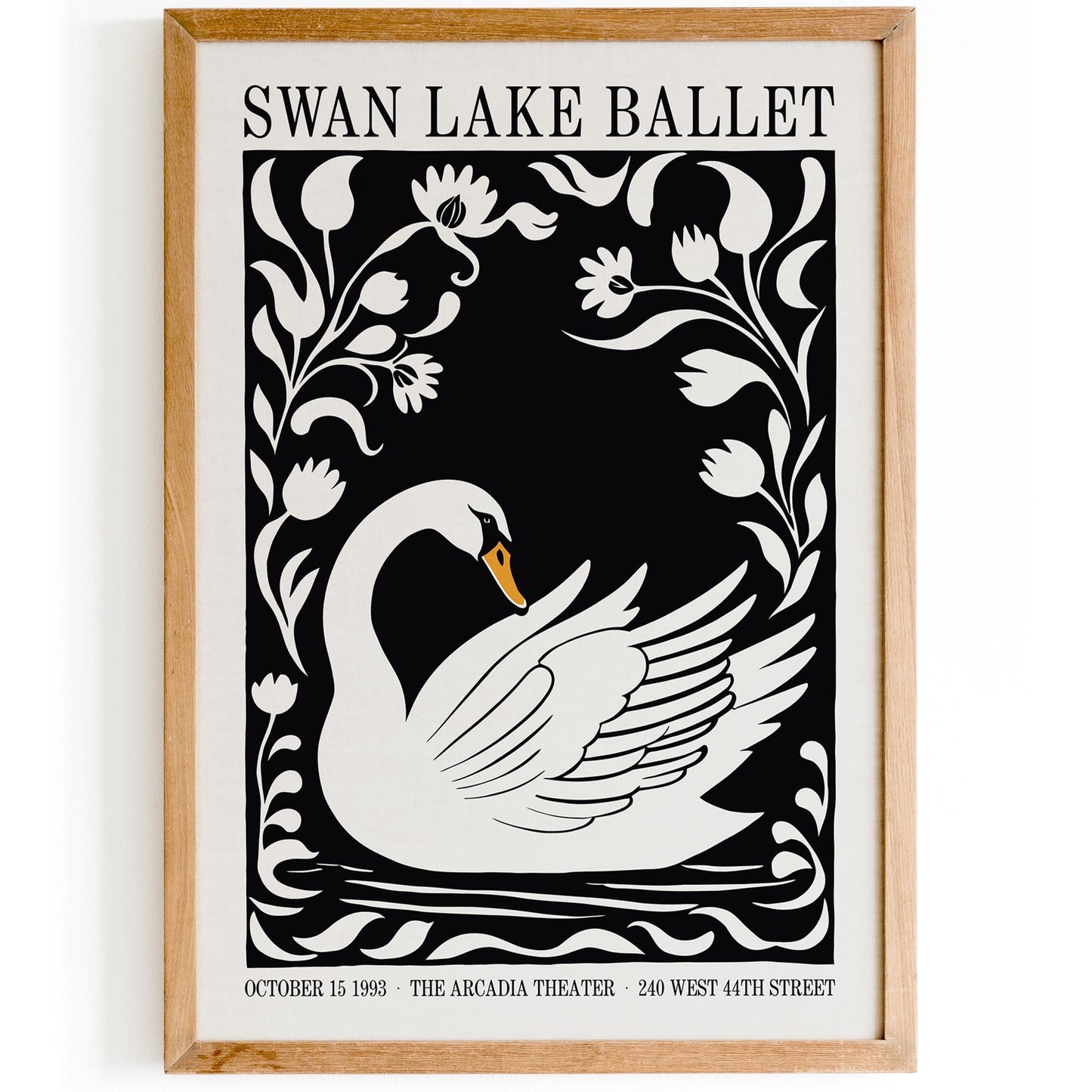 Swan Lake Ballet Poster