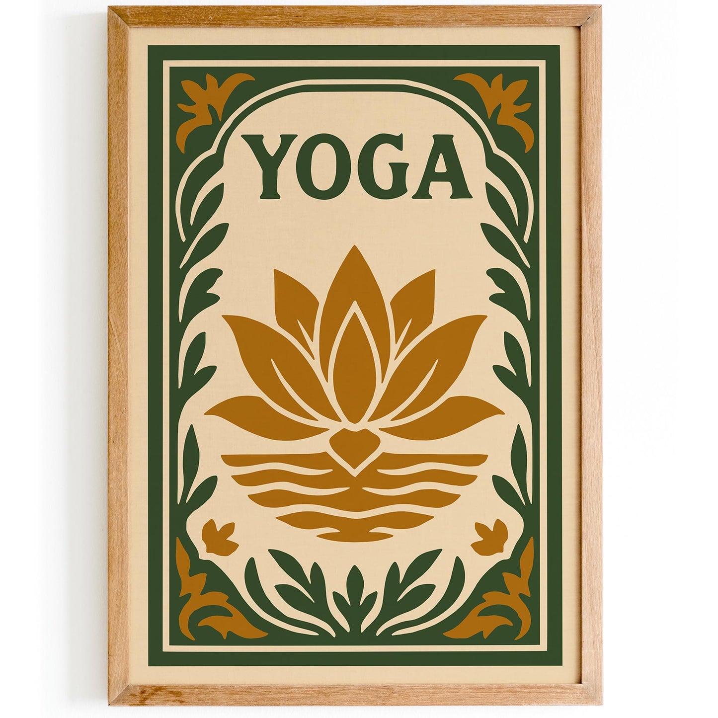 Yoga Poster, Lotus Flower Art Print