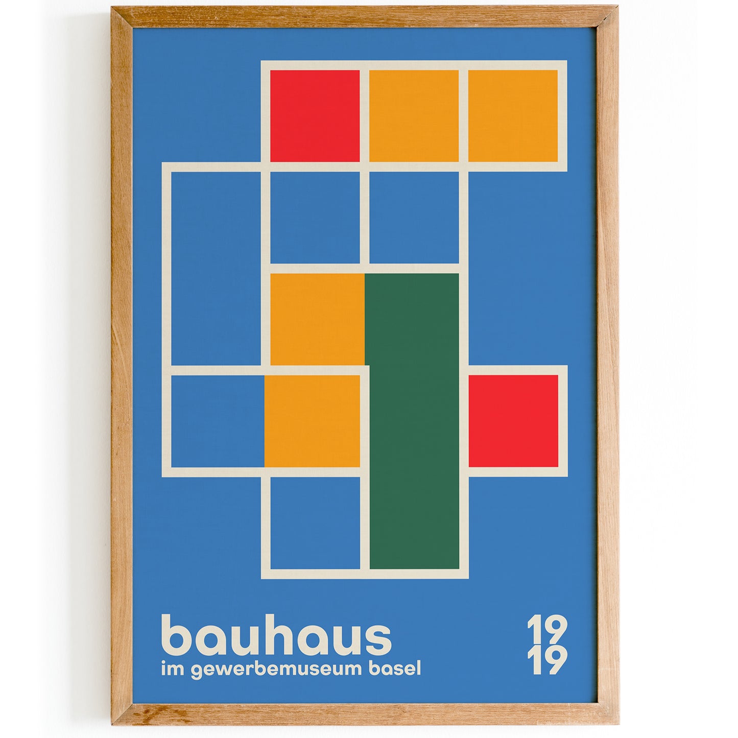 Bauhaus 1919 Blue Poster