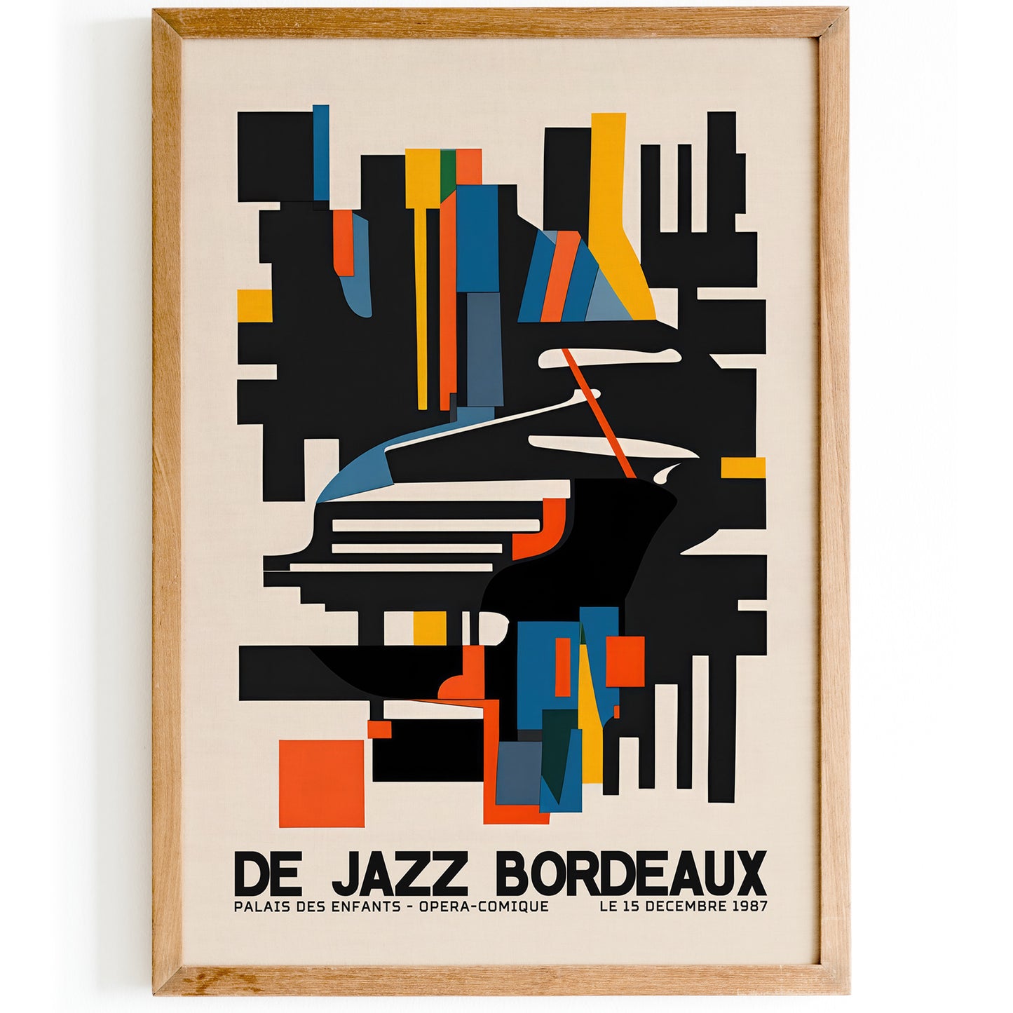 Bordeaux 1987 Jazz Festival Poster