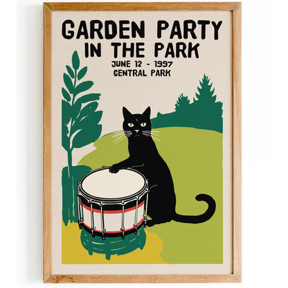 Garden Party Cat in the Park 1997 Poster