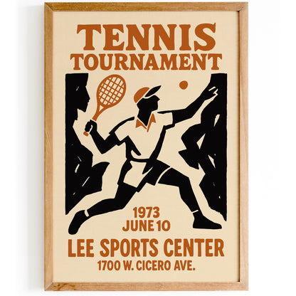 Tennis Tournament 1973 Poster