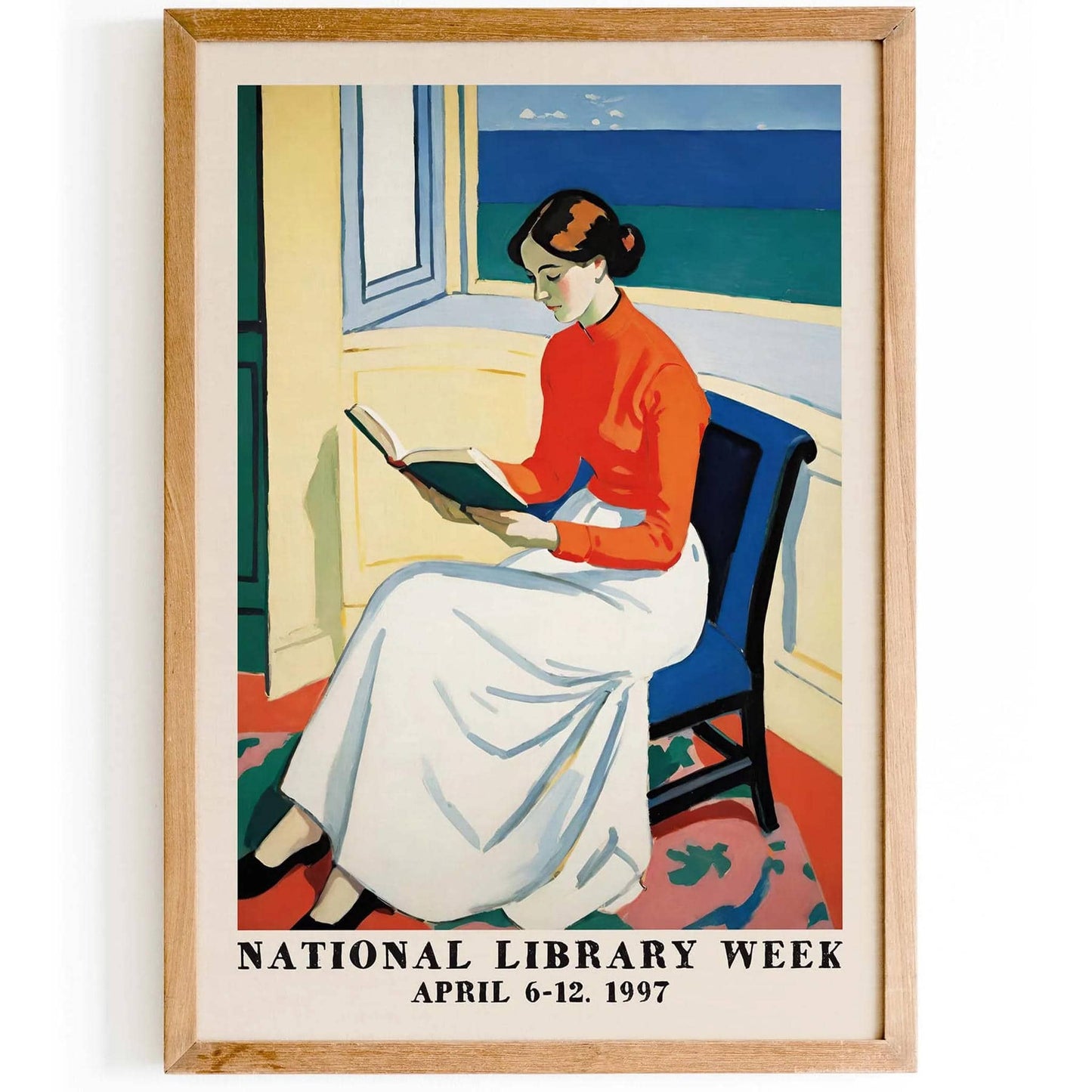 Reading by the Window Library 1997 Poster