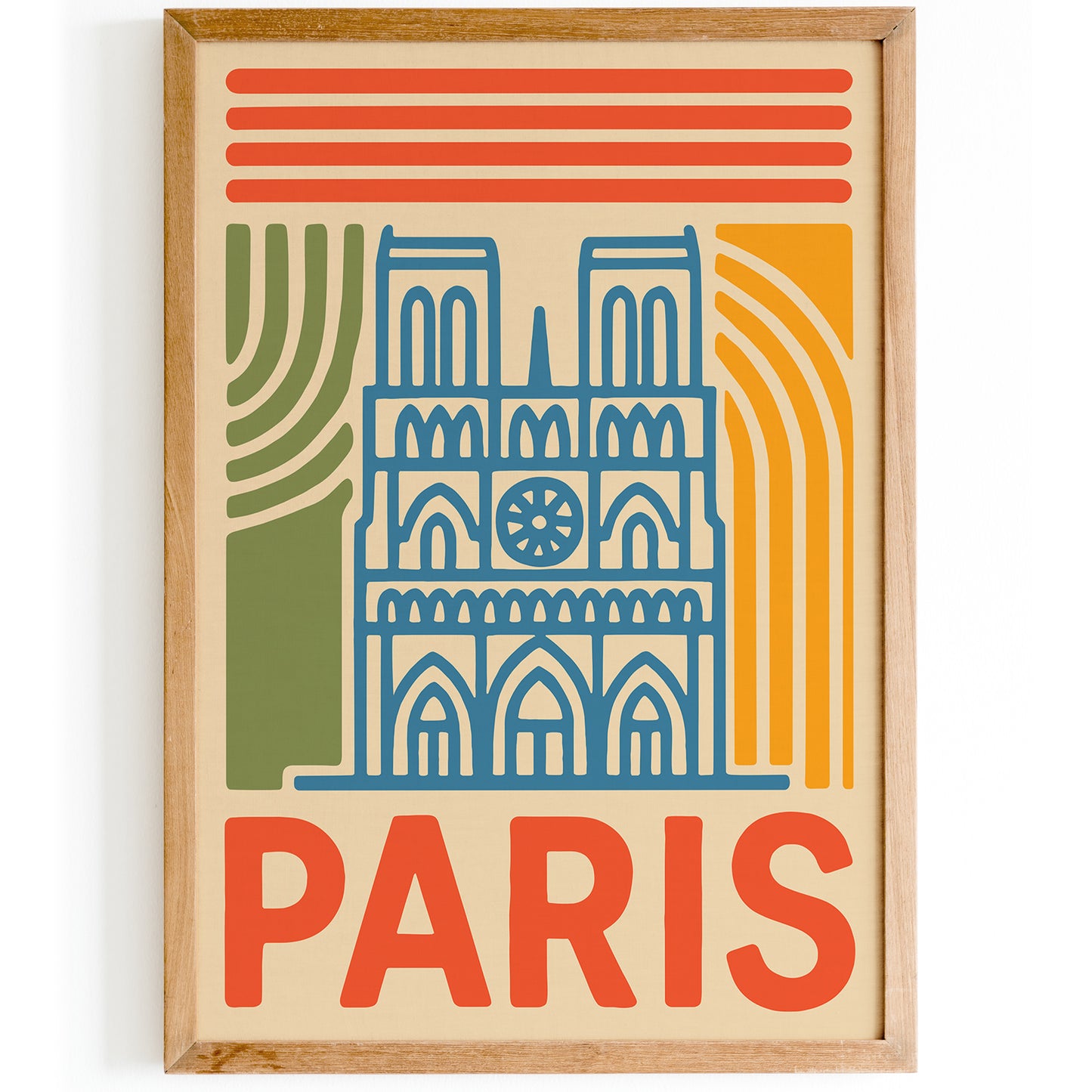 Paris Notre-Dame Travel Poster