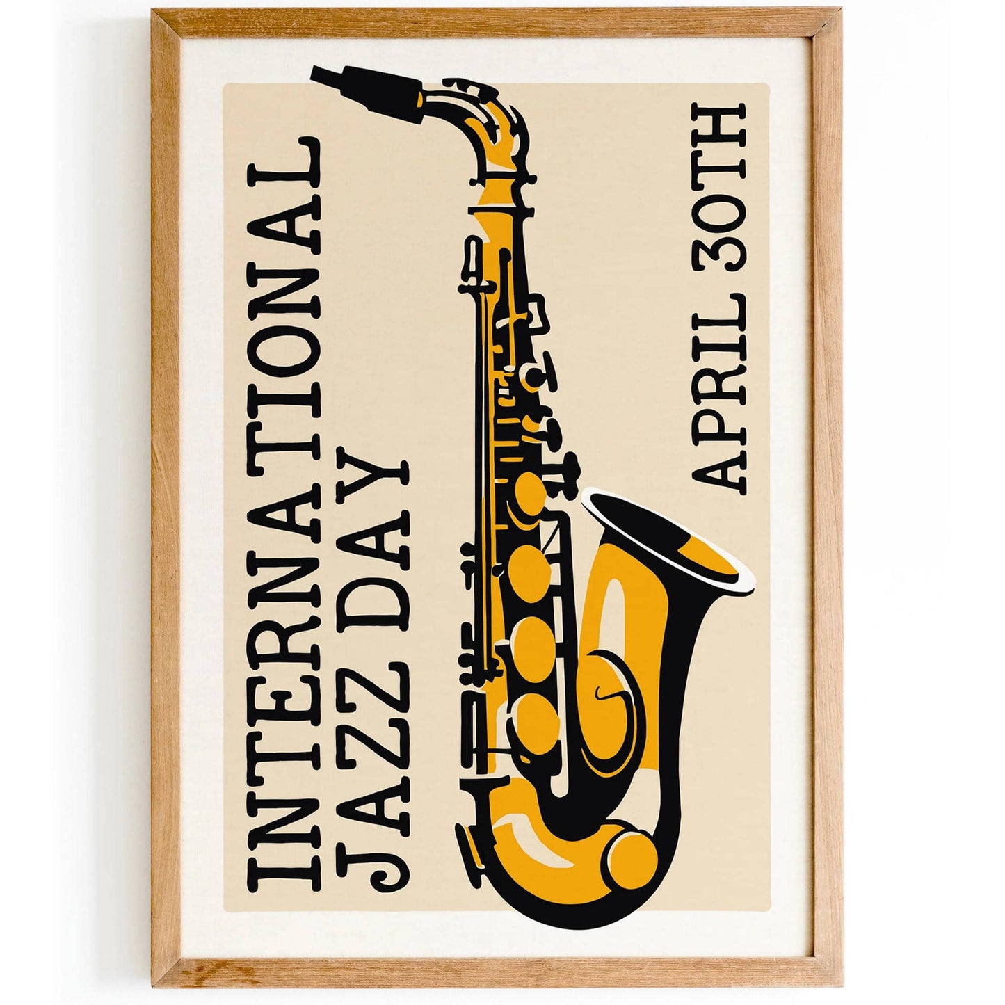International Jazz Day Saxophone Poster - HypeSheriff