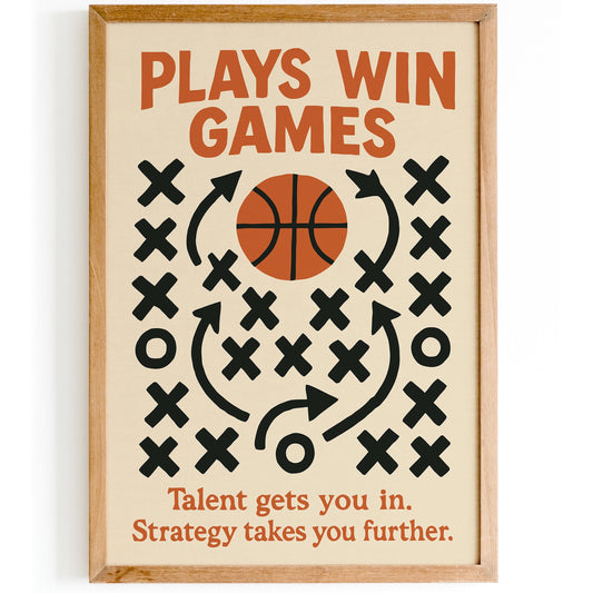 Basketball Strategy Poster Print