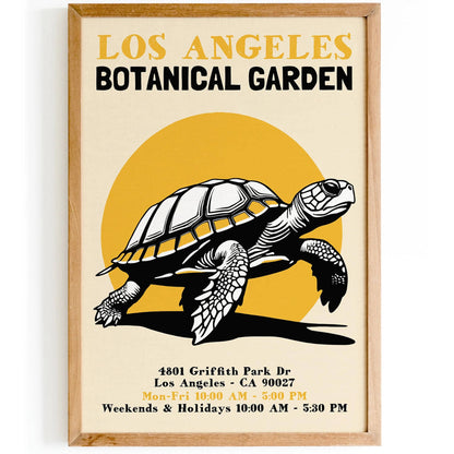 LA Botanical Garden Turtle Poster
