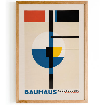 Bauhaus 1923 Ausstellung Retro Poster Wall Art