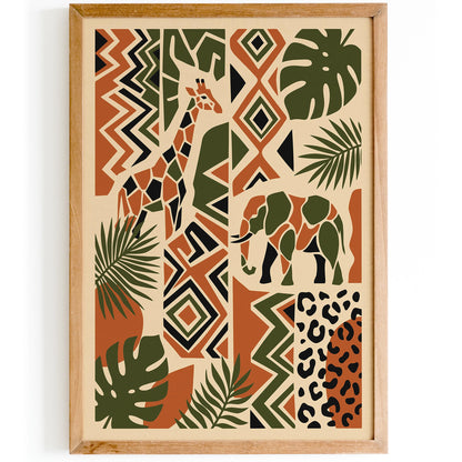 Bohemian Safari Nature Poster